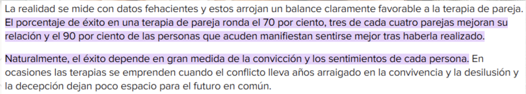 &Eacute;xito terapia 70%