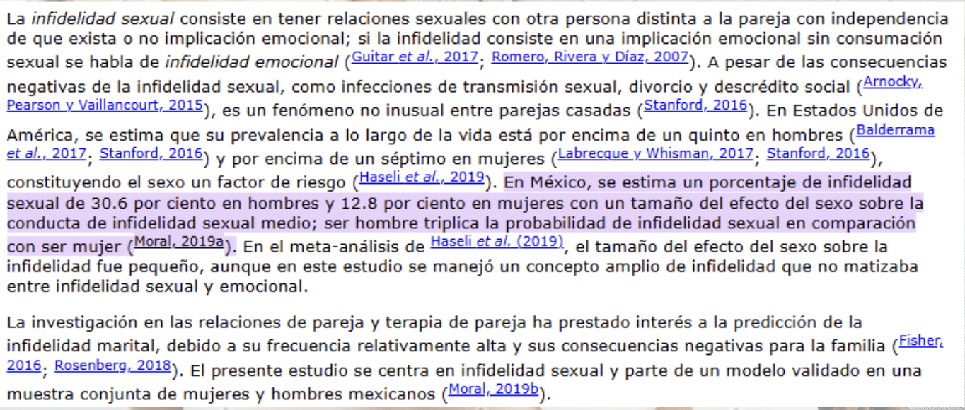 Art&iacute;culo infidelidades